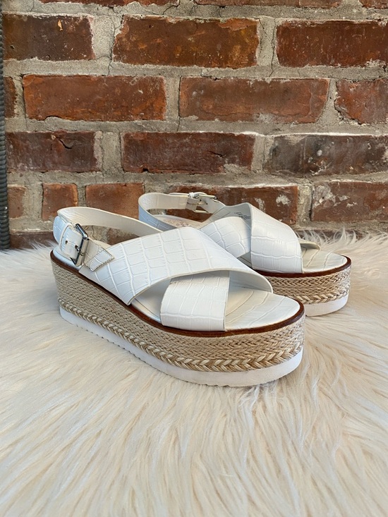 Vince Camuto Shoes - Vince Camuto Marietten Leather  Platform Wedges, Size 10